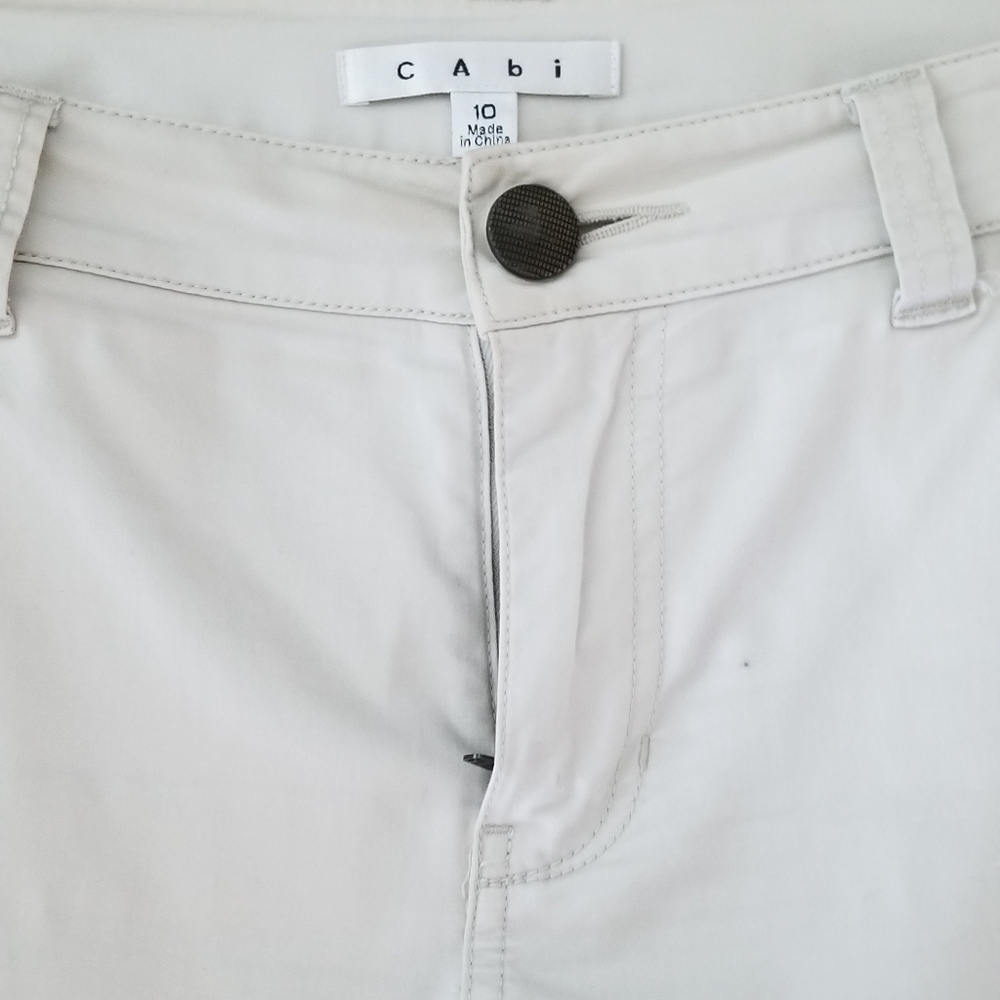 Cabi khaki lightweight crops